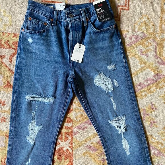 LEVI'S : 501 Original Fit Women's Jeans (Size: 24x30) NWT - Picture 12 of 12